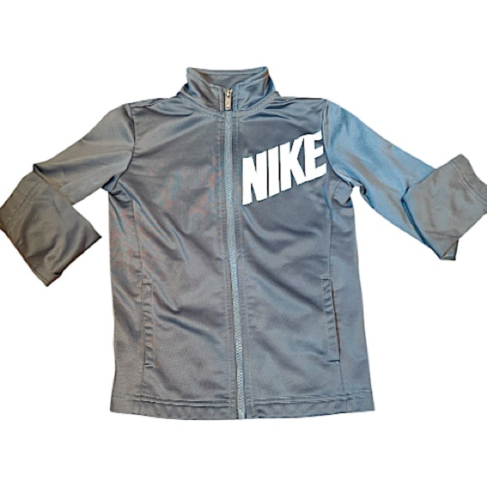Nike Toddler Retro Style Full Zip Grey Track Jacket size 5 - 6 yrs
